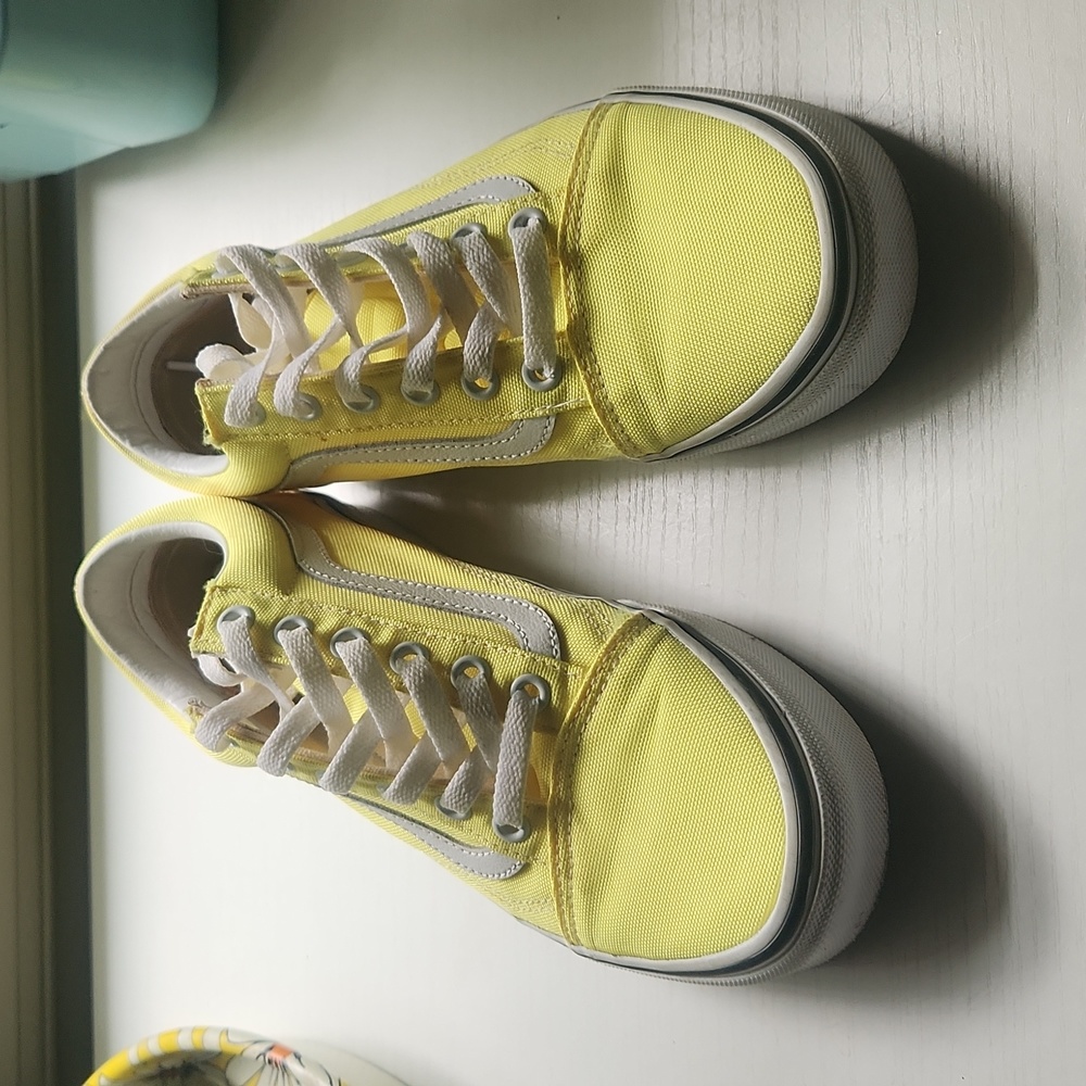 Neon Yellow Vans with original box